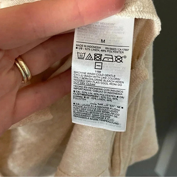 Old Navy Beige Ruched Waist Swimsuit Coverup Medium NWT - Picture 5 of 8